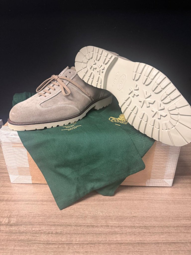 Crockett & Jones Suede Lace-Up Shoes — image 2 of 4